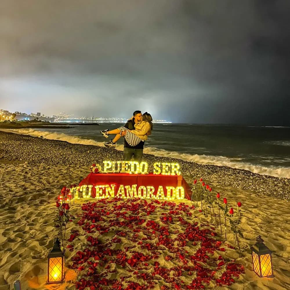 Pedida de enamorados romántica en playa Lima — foto 1