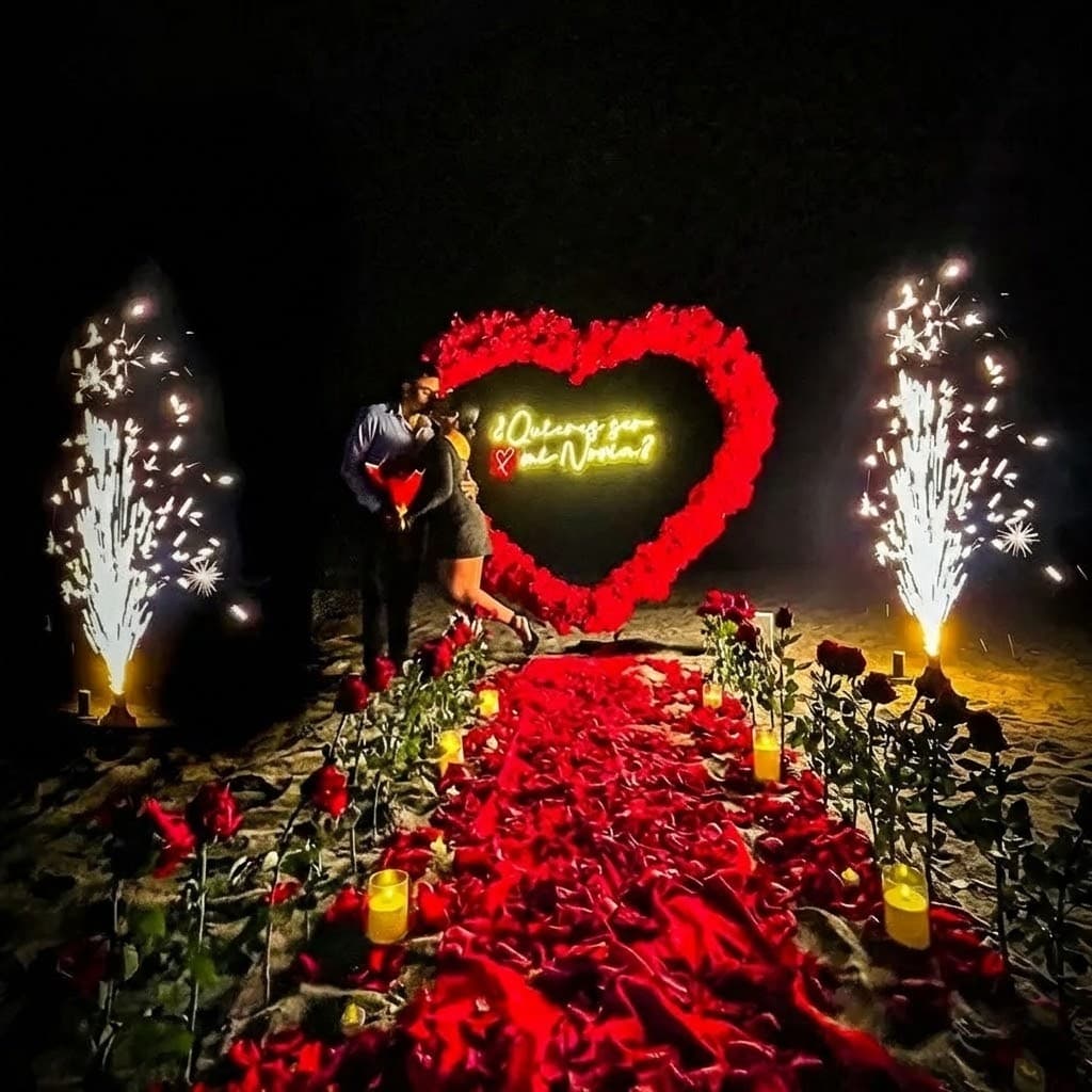 Pedida de enamorados romántica en playa Lima — foto 2